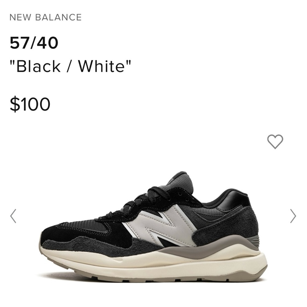 NEW BALANCE 57/40 SIZE 6.5
